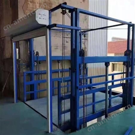 厂家定制加工导轨式液压货梯 举升机升降机 固定式升降机 简易电梯链条式