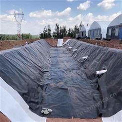 南宁养猪场沼气池黑膜供应 蓄水池土工膜防渗施工