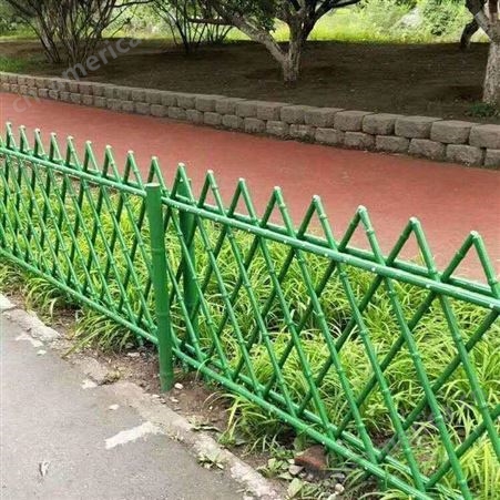 河南新乡乡村庭院绿色篱笆围栏 菜园仿竹子围栏 奥焱厂家