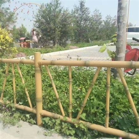 新品户外仿真竹节护栏 花园金属竹篱笆栅栏 奥焱