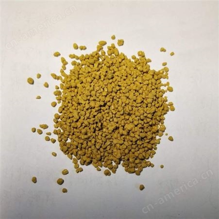 山东防滑颗粒黄色陶瓷颗粒1/2毫米定制