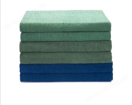 舒适透气毛巾被 全棉军绿毛巾盖被 消防蓝毛巾毯 学生单人毛巾