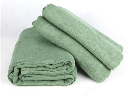 纯棉印花毛巾被 应急救灾军绿毛巾毯  酒店夏季毛浴巾被