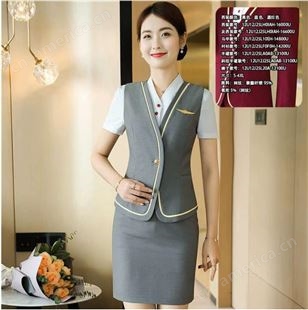 韩版时尚职业小西装套装OL短袖 收腰型空姐制服一手货源