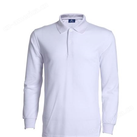企业厂服定制 全棉T恤广告衫 长袖工作服定做 夏季Polo衫订做工厂