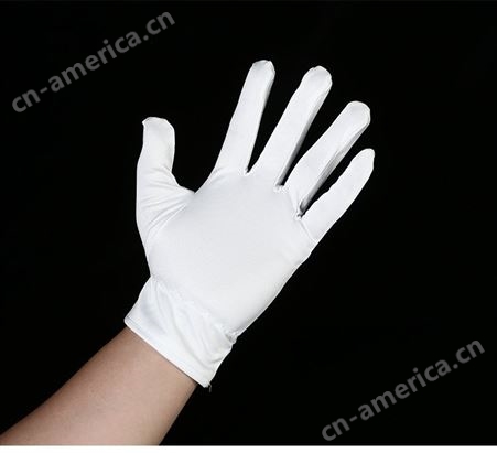 全指无尘布超细纤维双面作业白色防护手套十双一包
