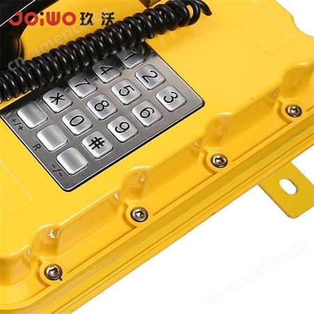 玖沃工业对讲防爆话站 通讯话机铝合金不锈钢键盘 JWBT820