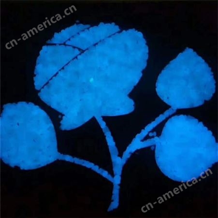 胶粘石树脂荧光石9-15mm 杭州夜光沙工艺品园林景观装饰夜光砖定制
