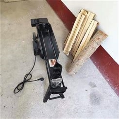 宏嘉 农用取暖电动劈材机 8吨液压劈木机 木墩树墩家用劈柴机