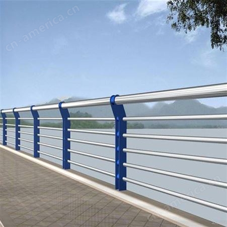 不锈钢炭复合管河道桥梁防撞护栏立柱人行景观扶手热镀锌桥梁护栏 免费安装