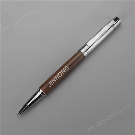 木纹宝珠笔商务学生高档中性笔金属签字笔定制LOGO圆珠笔
