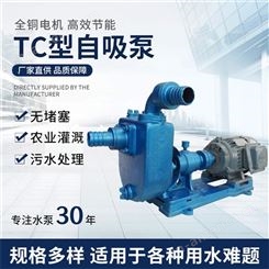 广州羊城水泵2TC自吸清水泵铸铁卧式单级自吸水泵