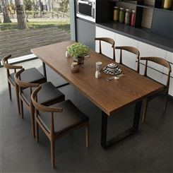 全榫卯实木长方形餐桌 白蜡木实木定制 定做客厅设计师吃饭桌 可定做