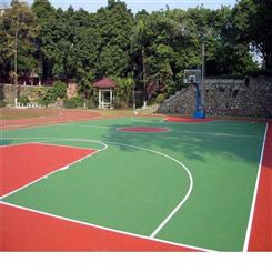 重庆篮球场施工羽毛球场铺设重庆球场篮球场铺设施工厂家